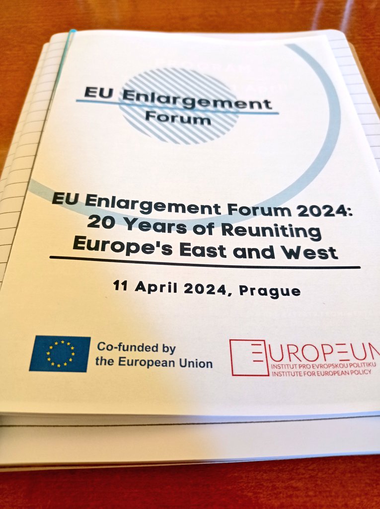 📌 The EU Enlargement Forum organised by @EUROPEUMPrague has kicked off! ➡️ Our own @iioannides and @JDzankic are speaking later on the hidden costs of non-enlargement. #reunitingEU24