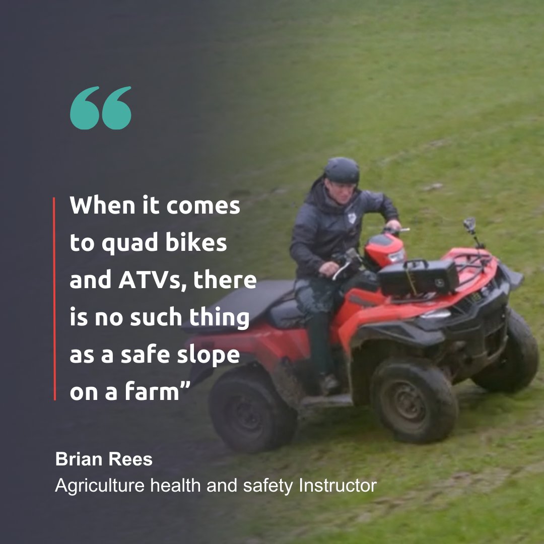 In a recent episode of @BBC's Countryfile, @AdamHenson investigated quad bike safety on farmland, reinforcing the importance of training in their safe use. The episode also featured longstanding #agriculture Instructor, Brian Rees 🚜 Read the full story: bit.ly/3VRJpSA