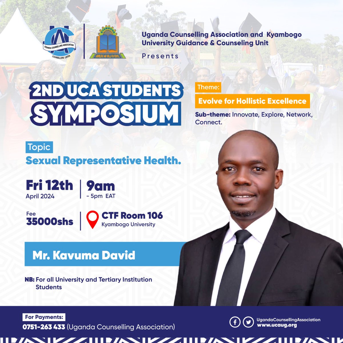 This is a must attend. Our Multidisciplinary team of speakers is already set to speak to us. @FaithNakal95132 @WinfredKyosaba @GittaEmmanuel @counsellingug