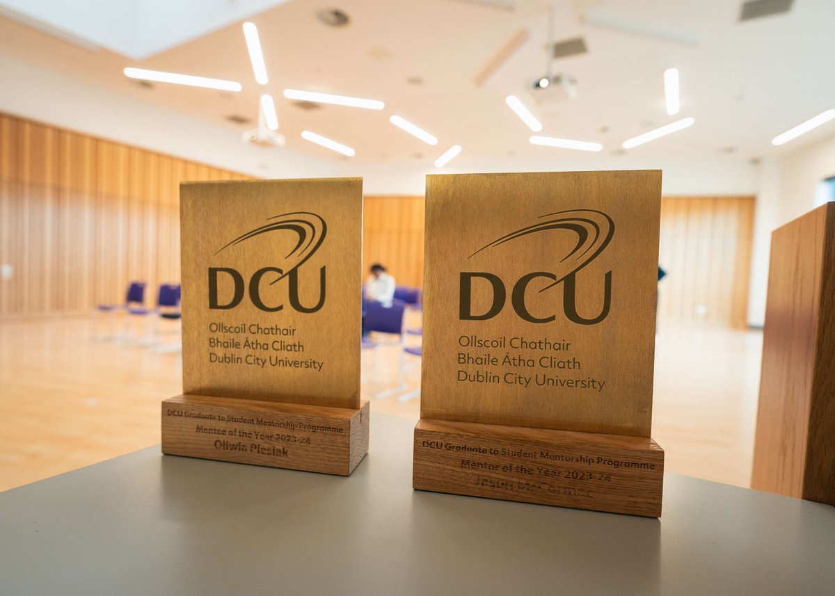 On Tuesday, The Alumni Office and @Dcu_Careers hosted the closing ceremony for the 2023/ 2024 Mentorship Programme. Congratulations to Oliwia Piesiak for winning this year's Mentee of the Year and Jason McCormac for winning Mentor of the Year.