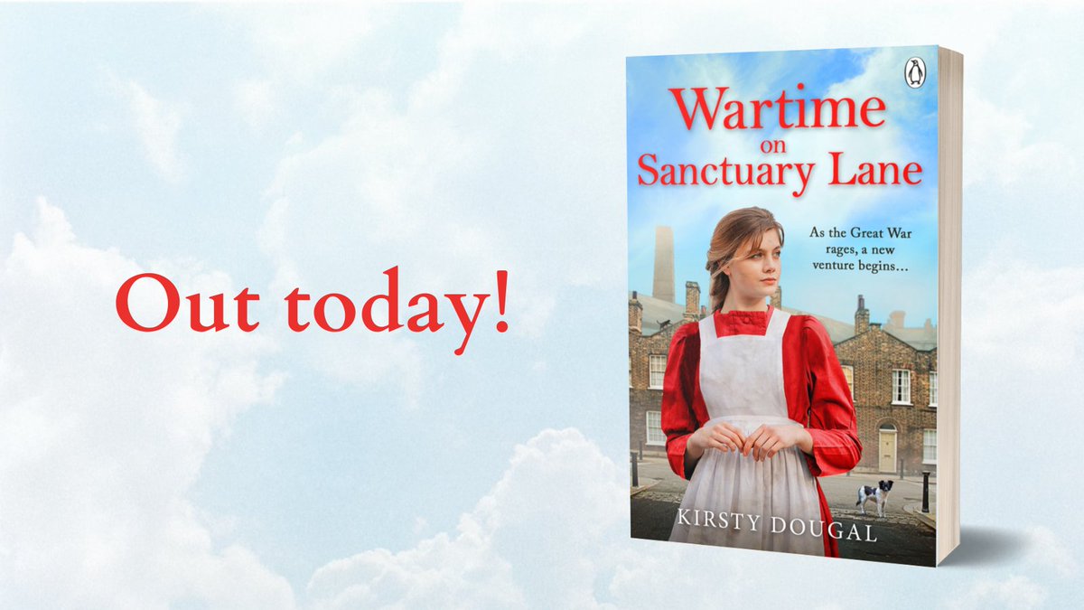 It's publication day for Wartime on Sanctuary Lane, published by Penguin. I'm so proud of this book and I hope it flies. Thank you to family and friends for all your support! Happy days x
