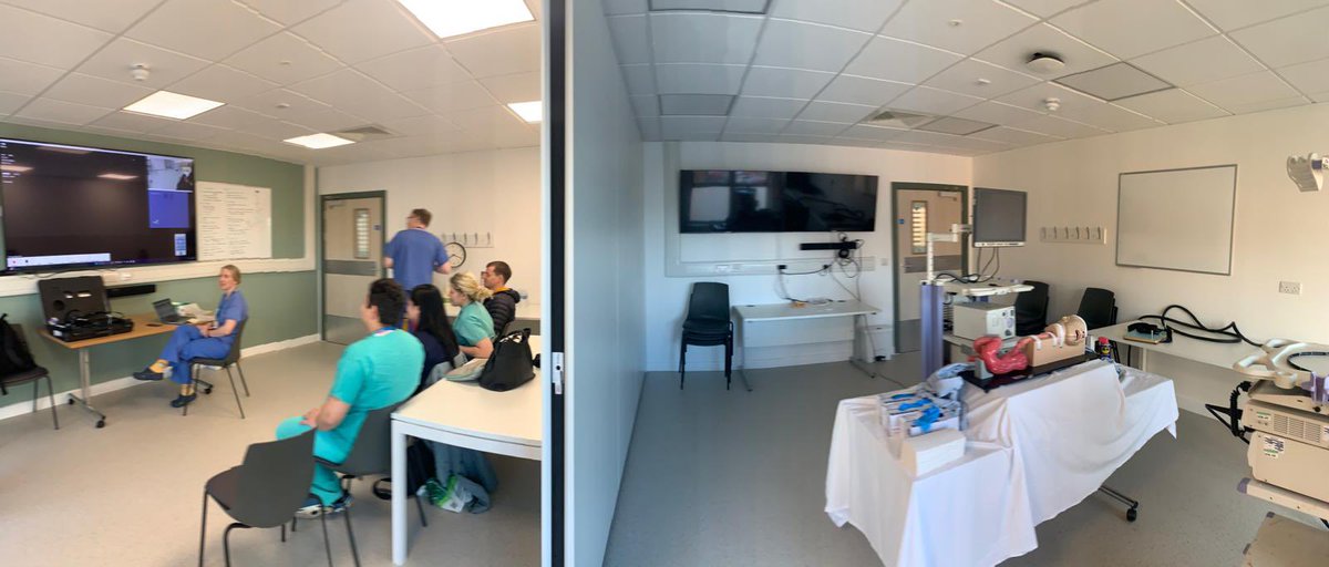 Our most recent mandatory OGD skills course using the new training space! 

Live video link from the endoscopy room with models available to demonstrate techniques.

#endoscopy #endoscopytraining