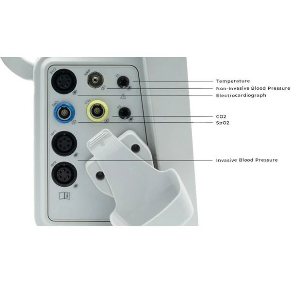 EDAN iM50 is compact and lightweight with a large high resolution color touch screen (touch & configure). With pacemaker detection and electrosurgical interference proof. It provides defibrillation protection and defibrillation synchronization, pitch tone, and advanced SpO2.