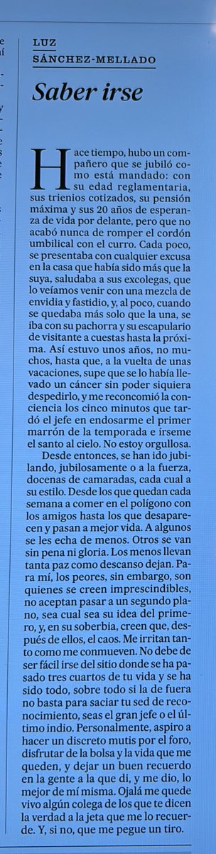 Muy recomendable esto de @luzsmellado Gracias. Emulando al crítico de arte Josep Maria Cadena: “Se recomienda la lectura”. @el_pais @elperiodico Lean, lean…