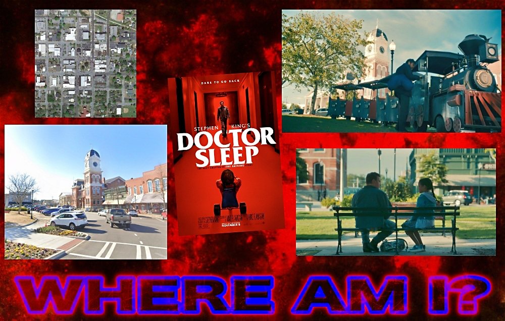 The Where Am I? answer - correct if you said Doctor Sleep (2019) or one of the many other horror movies filmed there (Freaky for example!). It's Covington Square in Covington, Georgia.

#whereami #horrorlocations #horror #DoctorSleep #stephenking