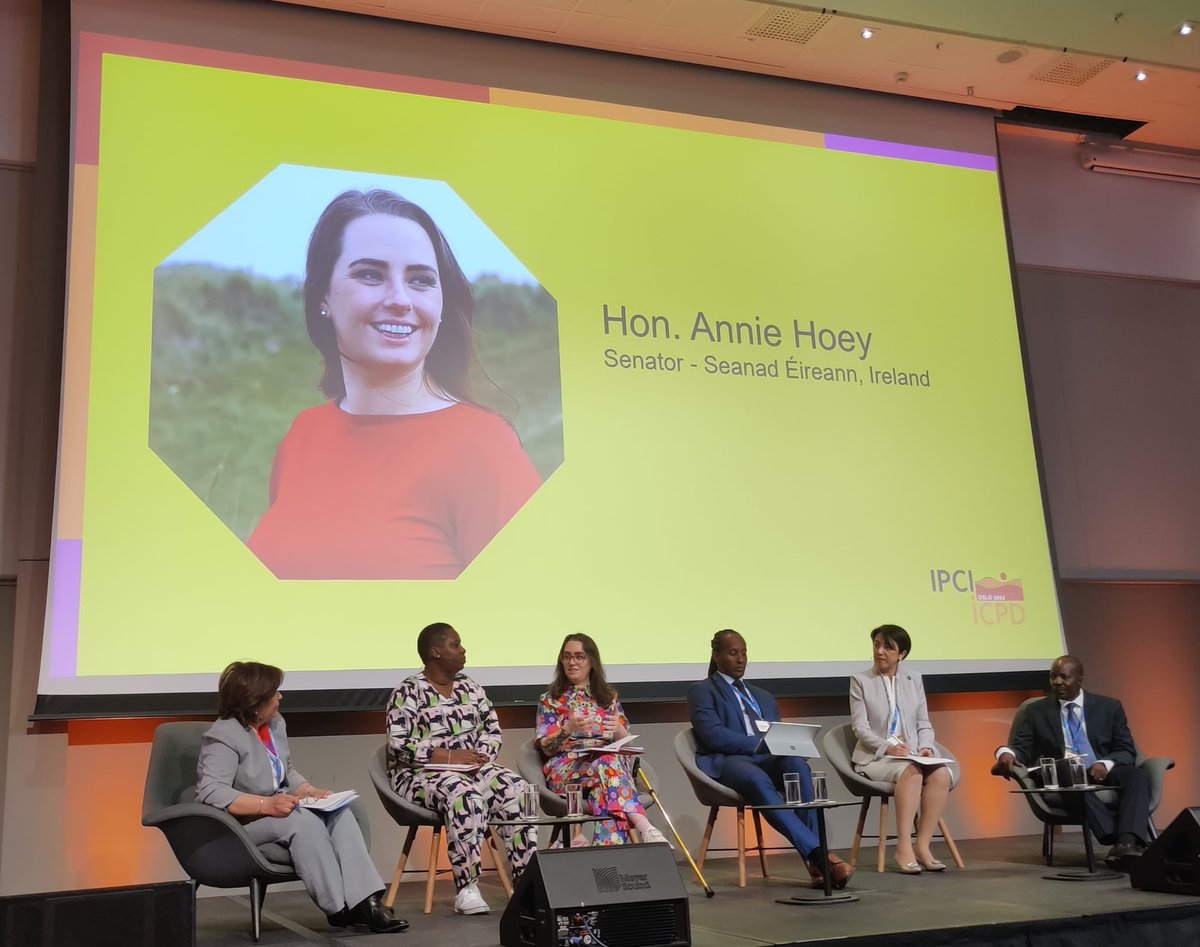 Senator @hoeyannie speaking about the need to address technology-facilitated gender-based violence and the importance of telemedicine abortion at the @IPCIconference plenary on digital technology and reproductive rights #IPCI2024