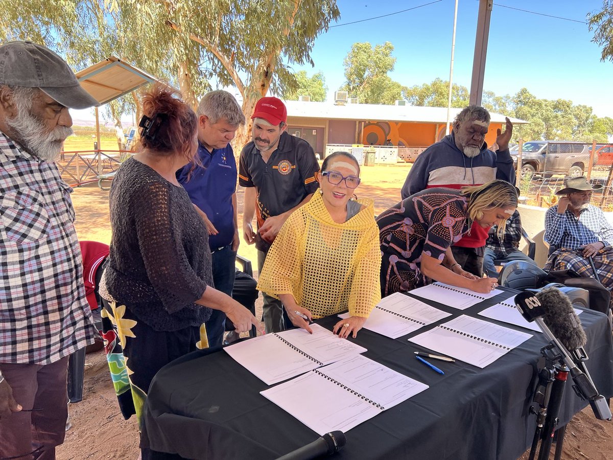 A big day in Ikuntji as Ngurratjuta, the NT Govt and the Albanese Govt signed a local decision making agreement that puts community in the driver's seat. It means locals will be taking on more responsibility, and making sure investments and services deliver on the ground.