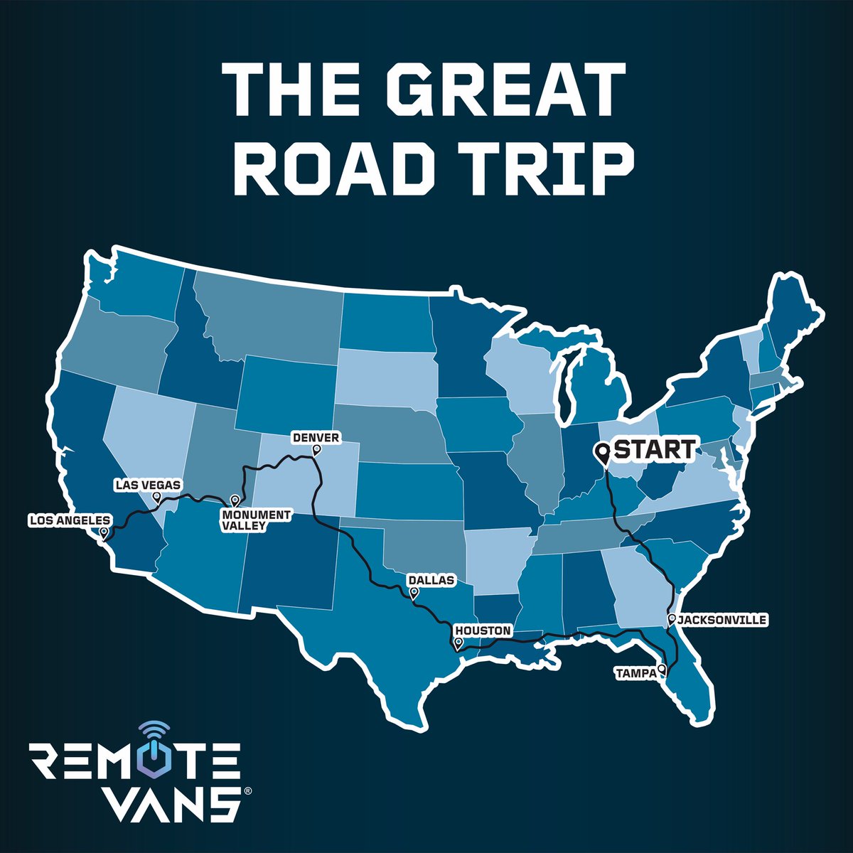Robyn Hobson Hillhouse 🇿🇦 (@robynhobson) on Twitter photo Okay, here’s a look at our <a href="/remotevans/">Remote Vans ® 🚐 📶</a> “on tour” route. Cincinnati to LA, with a sprint back home in the middle.
Due to unexpected, unforeseen, unplanned and unscripted delays, we’re hitting the road a little late. But better late than never. 😂
#RollingNomads
#RemoteVansOnTour Okay, here’s a look at our <a href="/remotevans/">Remote Vans ® 🚐 📶</a> “on tour” route. Cincinnati to LA, with a sprint back home in the middle.
Due to unexpected, unforeseen, unplanned and unscripted delays, we’re hitting the road a little late. But better late than never. 😂
#RollingNomads
#RemoteVansOnTour