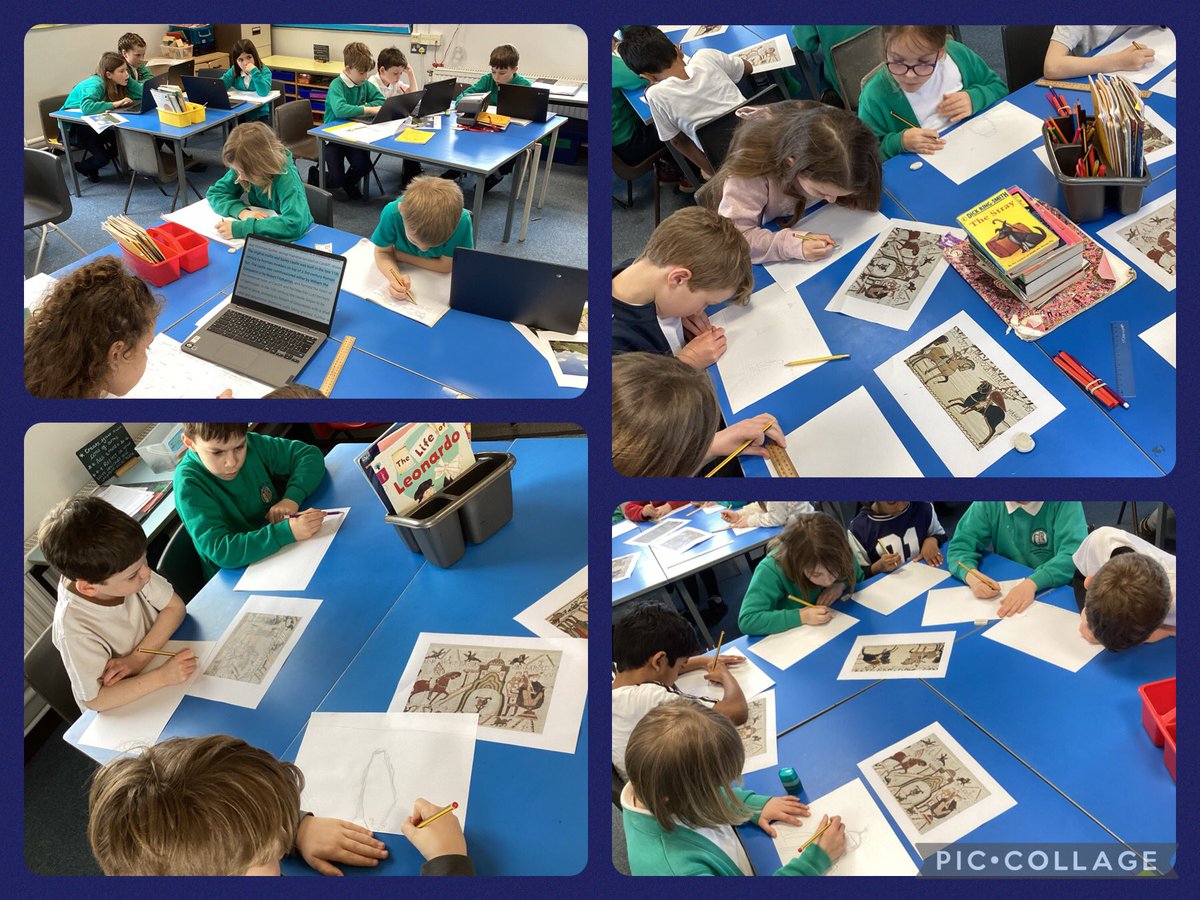 Year 3 have been finding out about William the Conqueror’s Norman invasion. They have used their research skills to compare Cardiff Castle and the Tower of London. We also explored the Bayeux tapestry and used our observation skills to make detailed sketches of it.