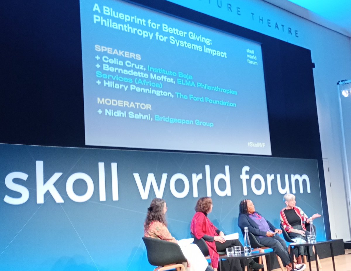 'One reason systems don't change is the people most affected by them are not at the table' Spot on from @hpennington_ from @FordFoundation #SkollWF