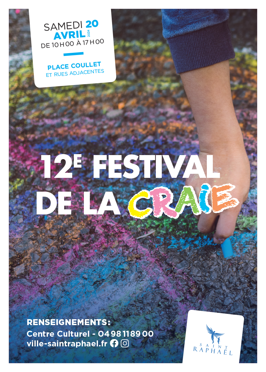 🖍️ Festival de la craie sur le thème des Jeux Olympiques🖍️ 📆 Samedi 20 avril - 10h00 à 17h00 📍Place Coullet et rues adjacentes 🆓 Gratuit 📞 Renseignements au 04 98 11 89 00 👨‍👧 Les enfants doivent être accompagnés d’un adulte Consultez le programme 👉 bit.ly/3J8twQf