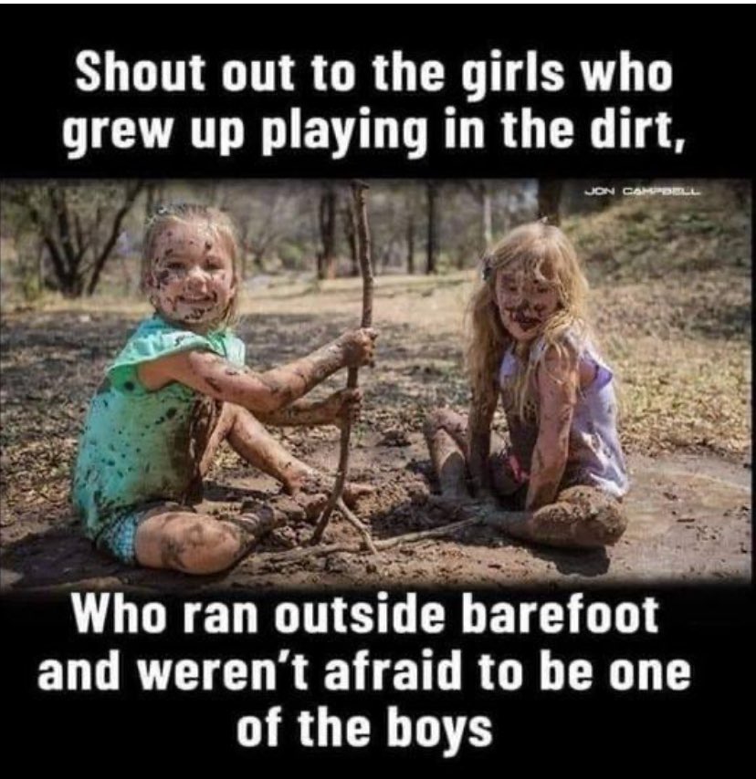 I was such a tomboy growing up. I always wanted to hang out with the boys because they did fun things. Did you hang out with the boys or play dolls?