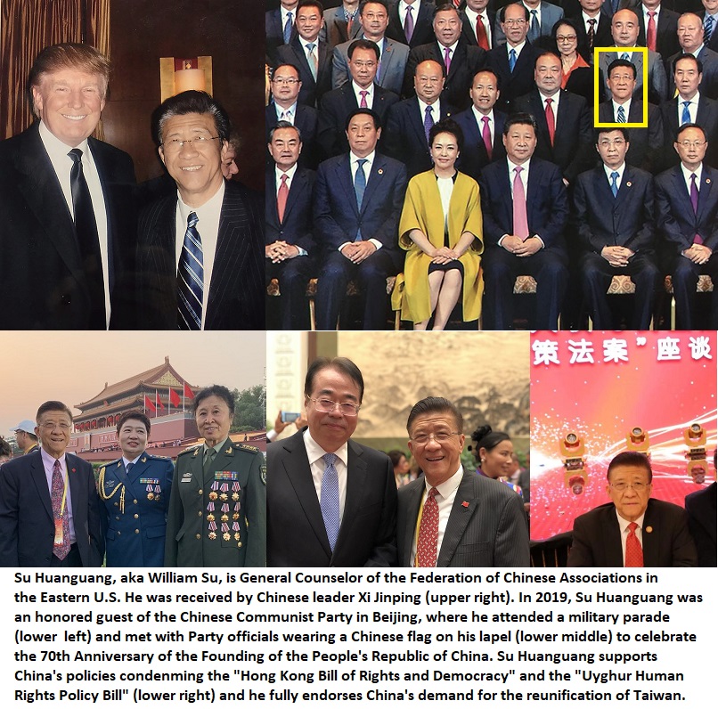I can only repeat my advice to President Trump, that his staff thoroughly vet leaders of Chinese-American organizations to distinguish between support and infiltration. The CCP United Front Work Department influences and spies on politicians via pro-CCP Chinese-American groups.