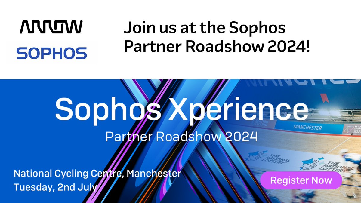 Calling Sophos Partners – register now to attend the 2024 Sophos Xperience partner roadshow in Manchester. Find out the latest and greatest from Sophos with new updates and features to their technologies, solutions and product roadmap. Save your seat arw.li/6017ZKQOc