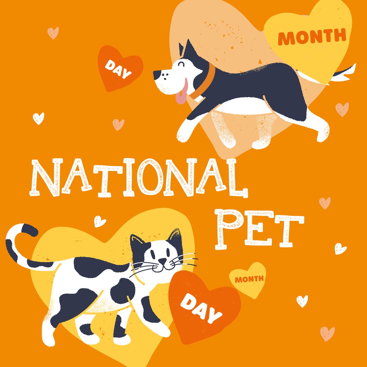Not only is today #nationalpetday but April is also #nationalpetmonth so that means double the celebration for our pets 🐶 🐱