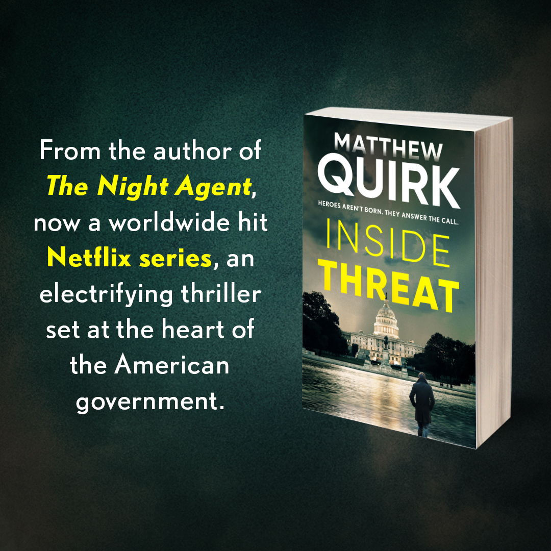 It's paperback publication day for #InsideThreat by @mquirk! With the president at risk from a threat closer than anyone could have imagined, only one operative can save him… 🕵️ amzn.to/3vmNsvr