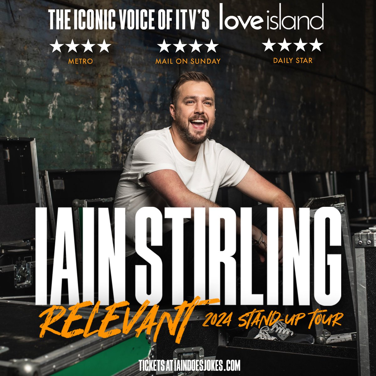 There is just one week to go until we are joined by the iconic voice of Love Island, Ian Stirling for his Relevant tour! 🤣 He will be bringing his intuitive razor-sharp humour back for this brand new stand-up show. Book your tickets now 🎟 - bit.ly/3mRhtPj