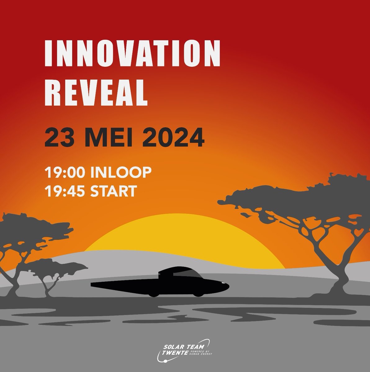 Join Solar Team Twente as we unveil our innovated solar car, RED Xi! 🌞 For now, save the date in your agenda, because free tickets will be available soon. 📅

#solarteamtwente #innovation #solarcar #sasolsolarchallenge