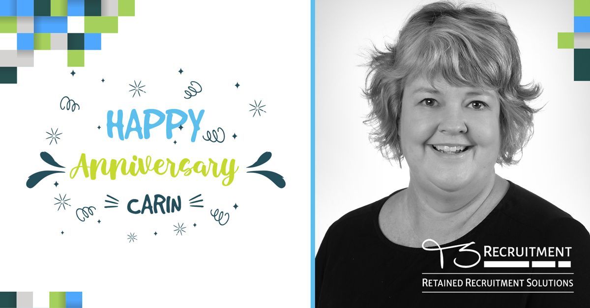 Happy Work Anniversary, Carin! It's been a year since you joined our team, and what a wonderful year it's been. 

Your enthusiasm for your work is contagious, and you truly make a difference every single day. 

#WorkAnniversary #Recruitment #TeamTSR