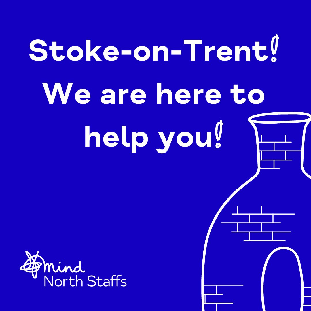 Here at North Staffs Mind we fight to improve the mental wellbeing of everyone in Stoke-on-Trent. Through our services we reach over 10,000 people a year. We are here to support you. Reach out to us today, call 01782 262100 #staffordshire #stokeontrent #mentalwellbeing