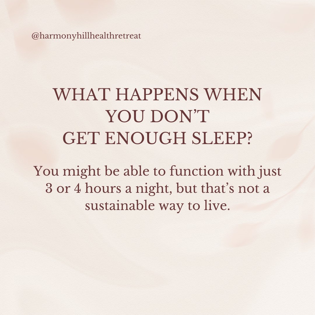 Skimping on sleep? Running on 3-4 hours might seem doable, but it's a risky road to burnout. . . . #SleepSmart #HarmonyHillHealthRetreat #WellnessretreatinAustralia #wellnessretreat #healthretreatinaustralia #retreatsinaustralia #meditationretreat #guidedmeditation #bestwellness