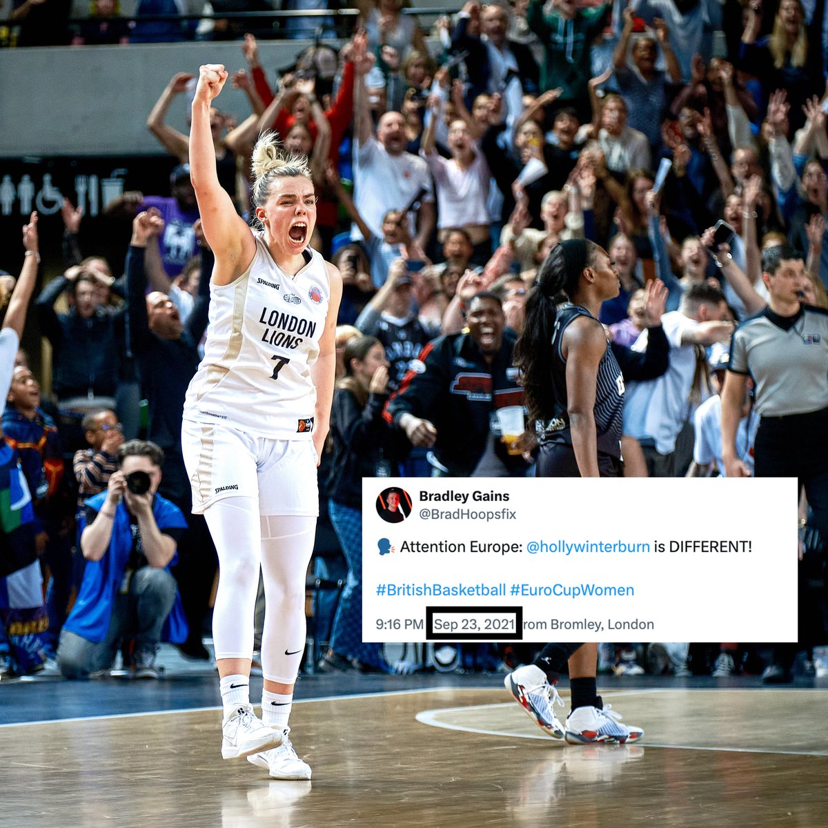HoopsfixWomen's tweet photo. Let them know on the biggest stage.

From the #EuroCupWomen qualifiers to becoming a champion 🏆

@hollywinterburn | @londonlionsw https://t.co/Dm6aBZViO7