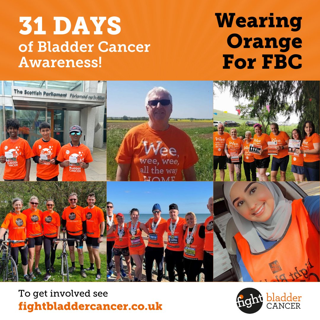 3️⃣ weeks to go! #BladderCancerAwarenessMonth is hurtling toward us at terrifying speed ⏩ Time to get organised! Take inspiration from some of our fabulous supporters wearing orange 🧡 and order your #BCAM24 resources here: tfaforms.com/5052381
