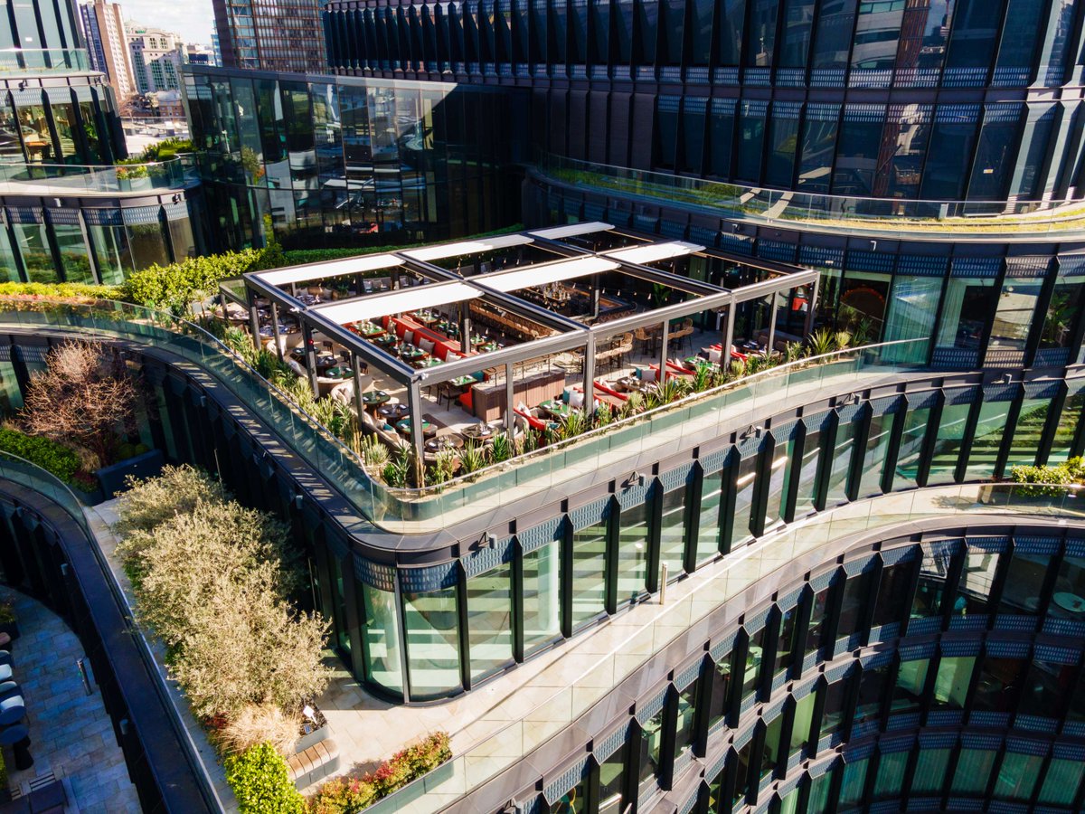 BroadgateLondon's tweet photo. Los Mochis have opened their rooftop restaurant at 100 Liverpool Street in Broadgate, offering a Pan-Pacific blend of Mexican-Japanese cuisine, with a backdrop of breathtaking city views. 

#Rooftop #LosMochis #NewRestaurant #CityViews https://t.co/L1nnh1WPUa