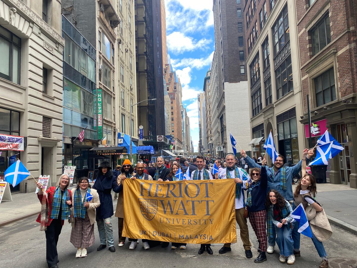 🏴 Our trip to America started in style at the Tartan Week Parade, NYC 2024.  Our staff and alumni took to the streets of New York and joined the many celebrating Scottish heritage, culture and innovation. 🎉 @nyctartanweek, #nyctartanweek2024 #MyTartanDay #HeriotWattUni