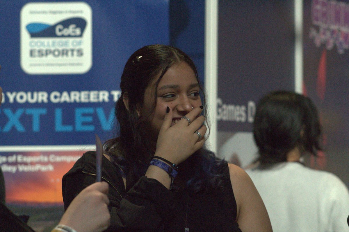 #i72 Student Spotlight - Eesha Sharma 👋 🎓 First-year International Esports Business & Digital Media 👋 Student Ambassador Eesha worked hard during the event to showcase our institution to prospective students, and network with guests! @british_esports