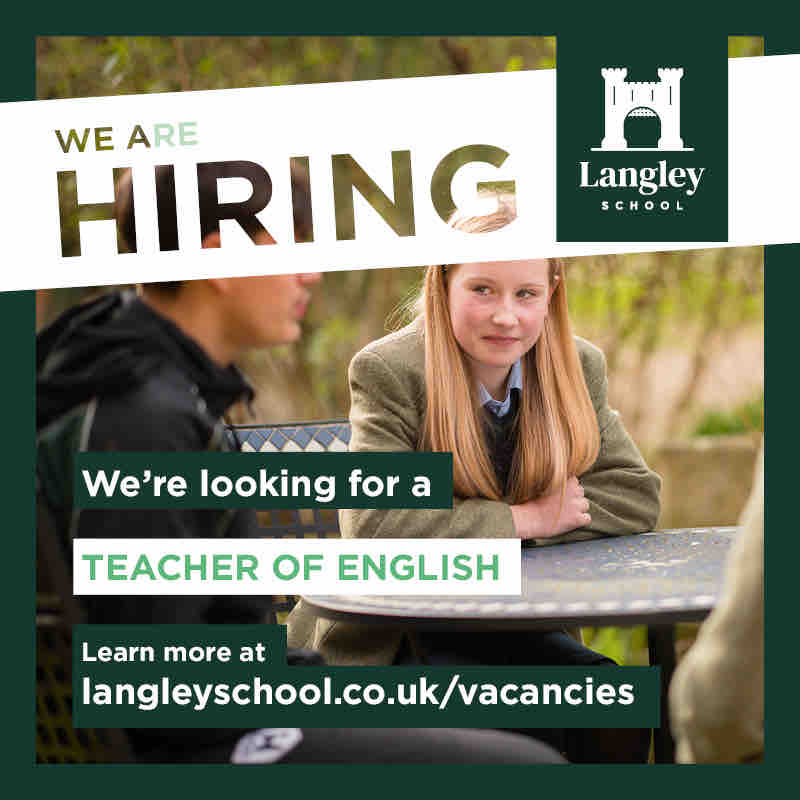 We are seeking a dynamic and enthusiastic English teacher to join the #LangleyFamily Visit langleyschool.co.uk/vacancies/ for more information #LangleySchool #LifeAtLangley #JobVacancy #Hiring