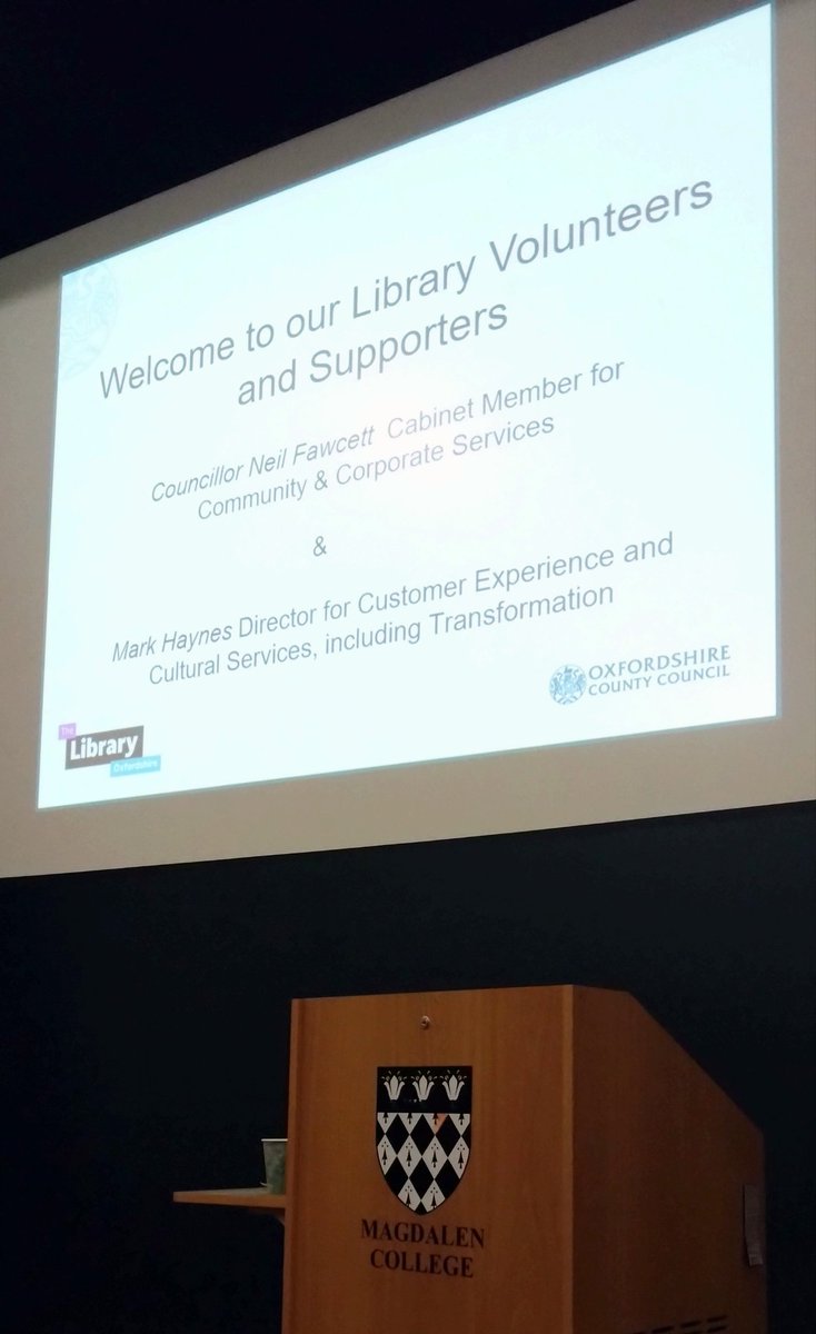 Great to have the opportunity to thank our wonderful @OxfordshireCC library volunteers this morning :-)