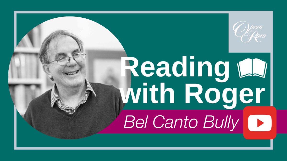 Our latest Reading with Roger talk is now available via our YouTube channel. Our Repertoire Consultant spoke with author Philip Eisenbeiss (@OperaHunter) about his book 'Bel Canto Bully' @hausplublishing on the life of impresario Domenico Barbaja: ➡️ ow.ly/eSuh50RcUoN