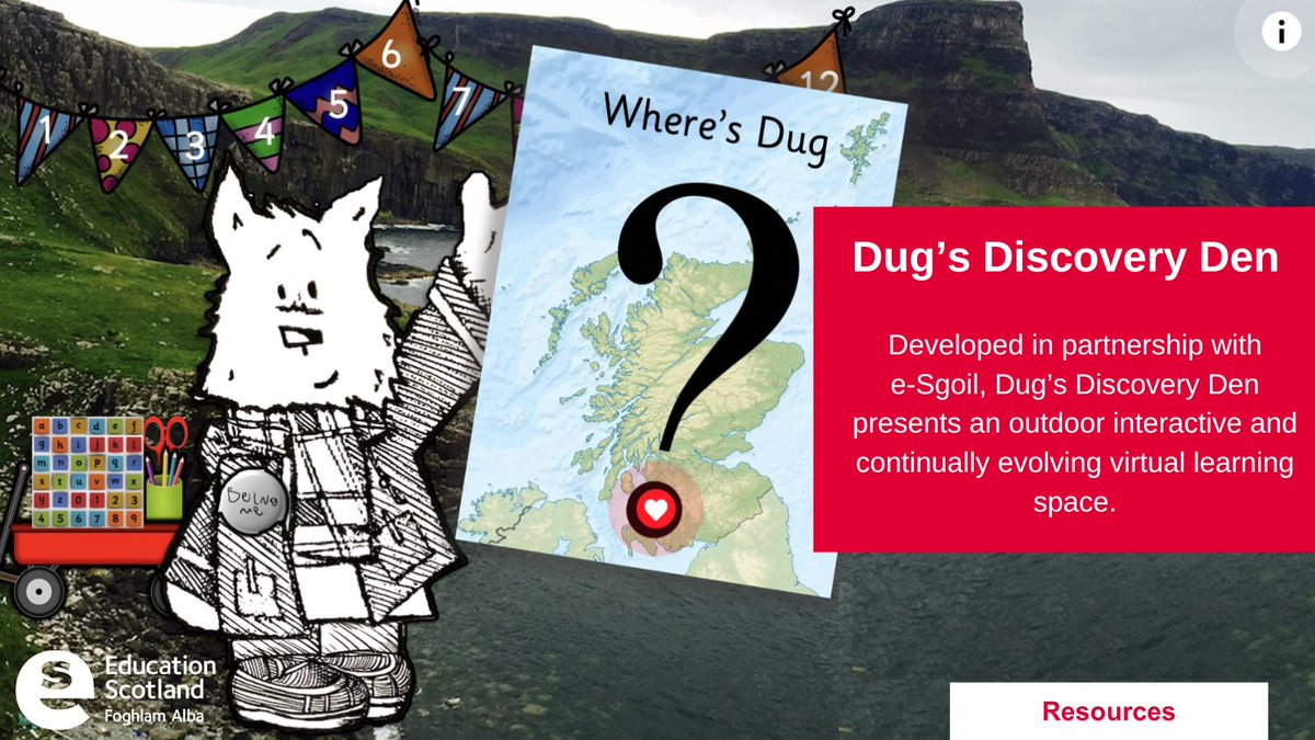 Calling all Early Level teachers and practitioners! Did you know about Dug’s Discovery Den? The interactive #BeingMe approach has been developed in partnership with <a href="/eSgoil/">e-Sgoil</a> and offers stories, songs and games to interest and inspire young learners. ow.ly/kQMU50RcUq7 #NeLO