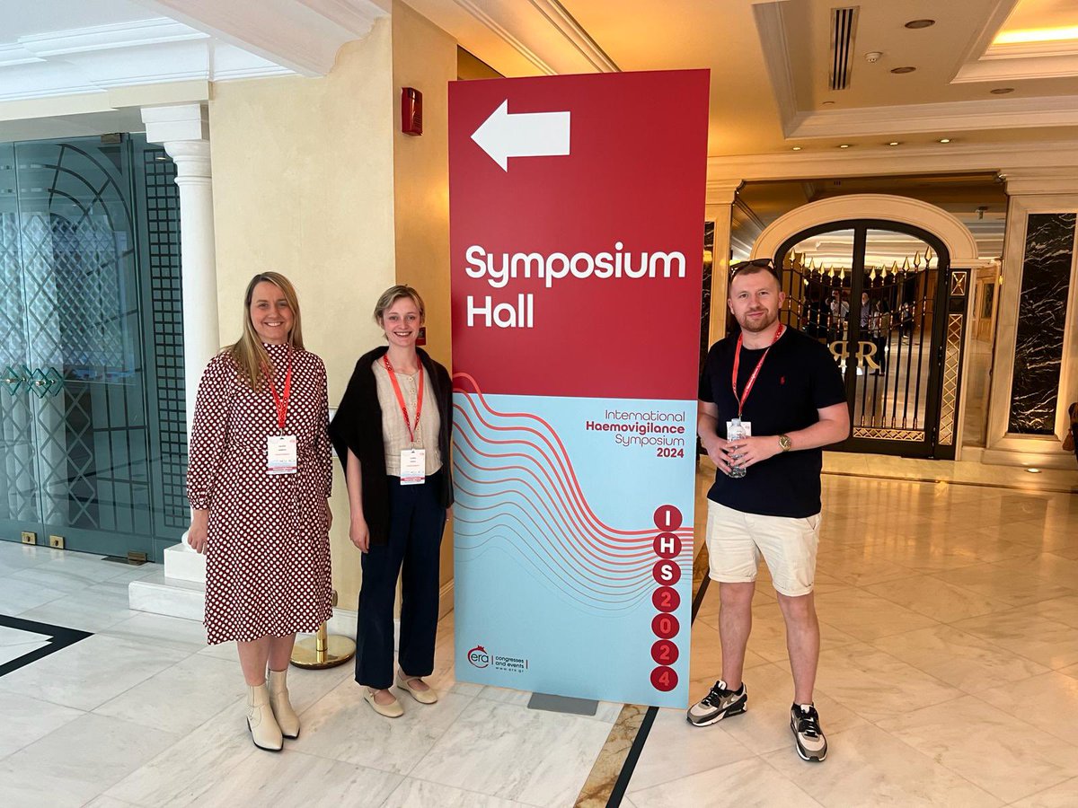 PBM Practitioners Anwen Davies and Danny Gaskin, along with Business Administrator Sasha Cooke, have arrived in Athens where they’ll meet with transfusion colleagues from around the world and speak about our work at the 2024 International Haemovigilance Network Symposium.