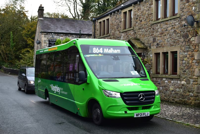 Cravenlink service 864 to Skipton and Malham will have a new route in Bradford from this Sunday - the bus will now start from stop B1 on Bridge Street (opposite the Interchange) and will also call at stop L on Cheapside. dalesbus.org/cravenlink