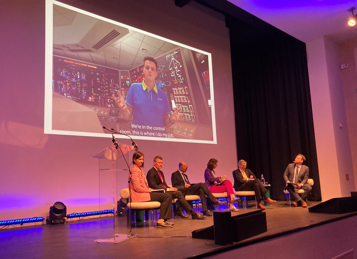 'I’m very sensitive to climate change. I'm proud to work for an industry that makes sense. So how can we change the often misunderstood opinion about the nuclear industry?' Baptiste Tanguy Operator at @EDFChooz asks #Nuclear4future