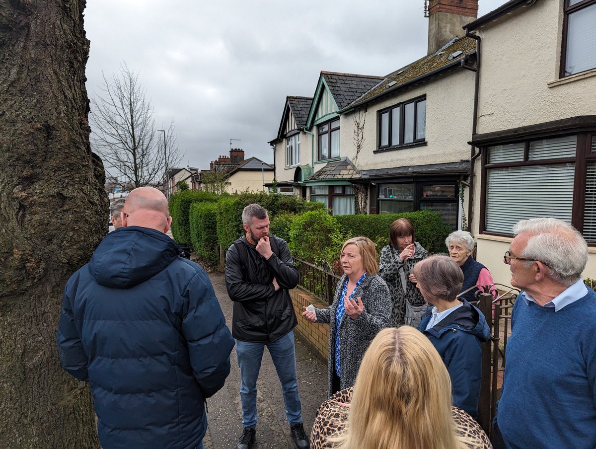 Residents on Donegall Rd and Broadway were recently issued with unfair parking fines by @deptinfra. Met with some of them today alongside DfI to seek a resolution. PBP is fighting for people on issues big and small. If you need assistance then please get in touch.