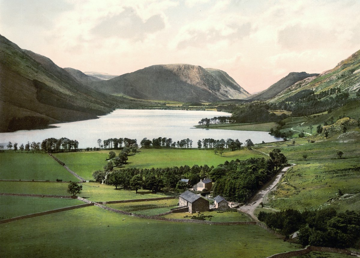 Lake District, England (1896) 🏴󠁧󠁢󠁥󠁮󠁧󠁿 

#LakeDistrict #britishempire #victorianera #England  #Britain #UK