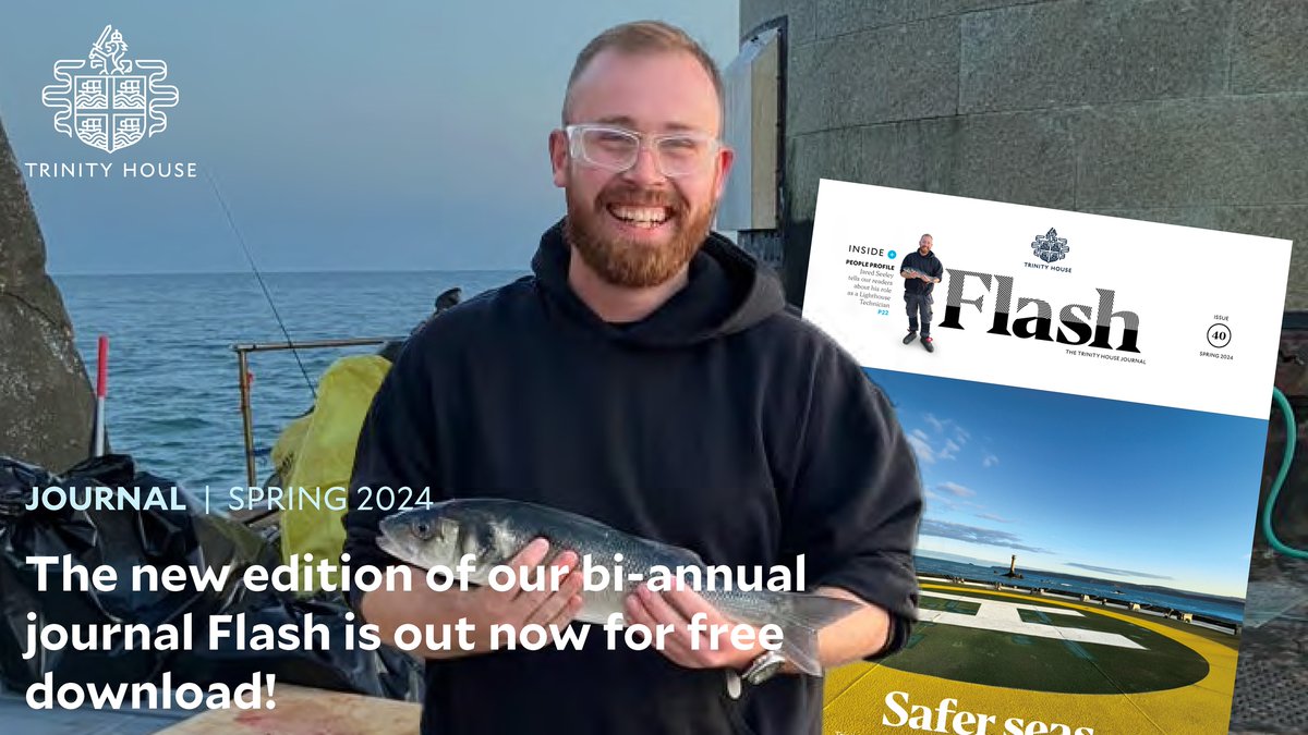 The spring 2024 edition of our bi-annual journal Flash is now out to download for free! This edition features stories by Lighthouse Technician Jared and Cadet Rory, as well as #lighthouse engineering features and more. Download the PDF at trinityhouse.co.uk/flash