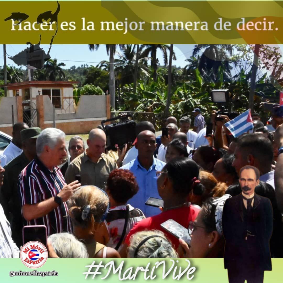 #MartíVive Hacer es la mejor manera de decir .
#DMSMediaLuna 
#DPSGranma 
#YoSigoAMiPresidente
#CubaEsAmor
#JuntosXCuba