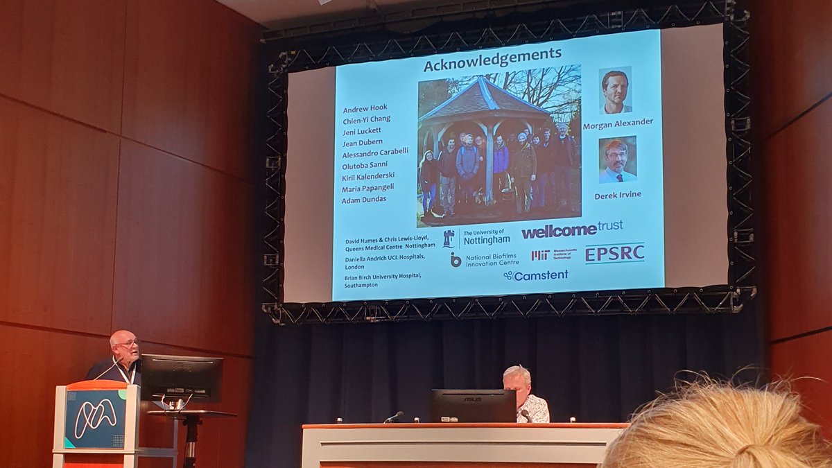 Really nice insights from Prof Paul Williams on developing biofilm resistant materials and understanding the molecular cascades that are impacted. #Microbio24