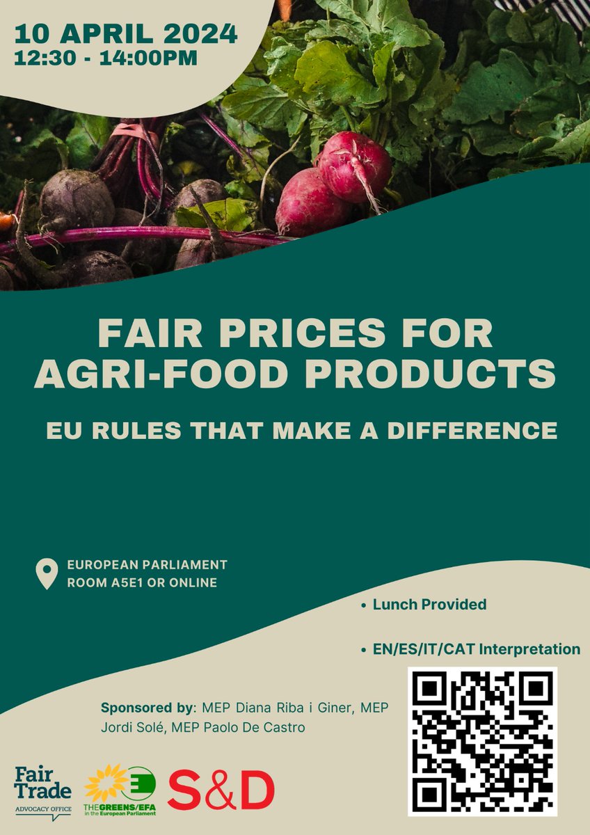 'Hay que modificar urgentemente la Directiva #UE sb prácticas comerciales desleales para prohibir la destrucción de valor en la #cadenaalimentaria y que los precios pagados cubran los costes de producción del agricultor', Nuestro experto @alvaroareta ayer en Bruselas.