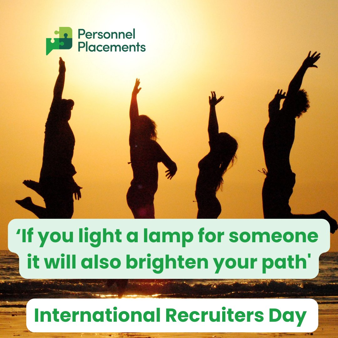 It's #InternationalRecruitersDay So why should we recruiters be celebrated today? We bridge the gap between job seekers and employers We help candidates navigate their career paths and are at our happiest when we make a real difference to someone's life and future. #IRD2024