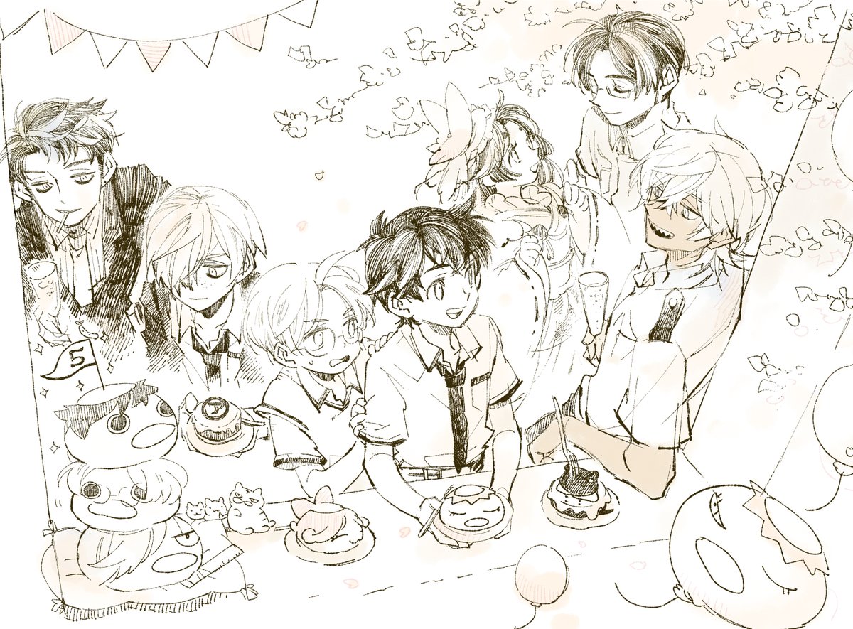 放送5周年おめでとうございます!
キャラ原案で参加させていただけたこと、今でも夢のようです。夢だったのでは…。コミカライズもみていただけますように!再開したらお知らせさせてください🥒

#さらざんまい
#さらざんまい五周年 