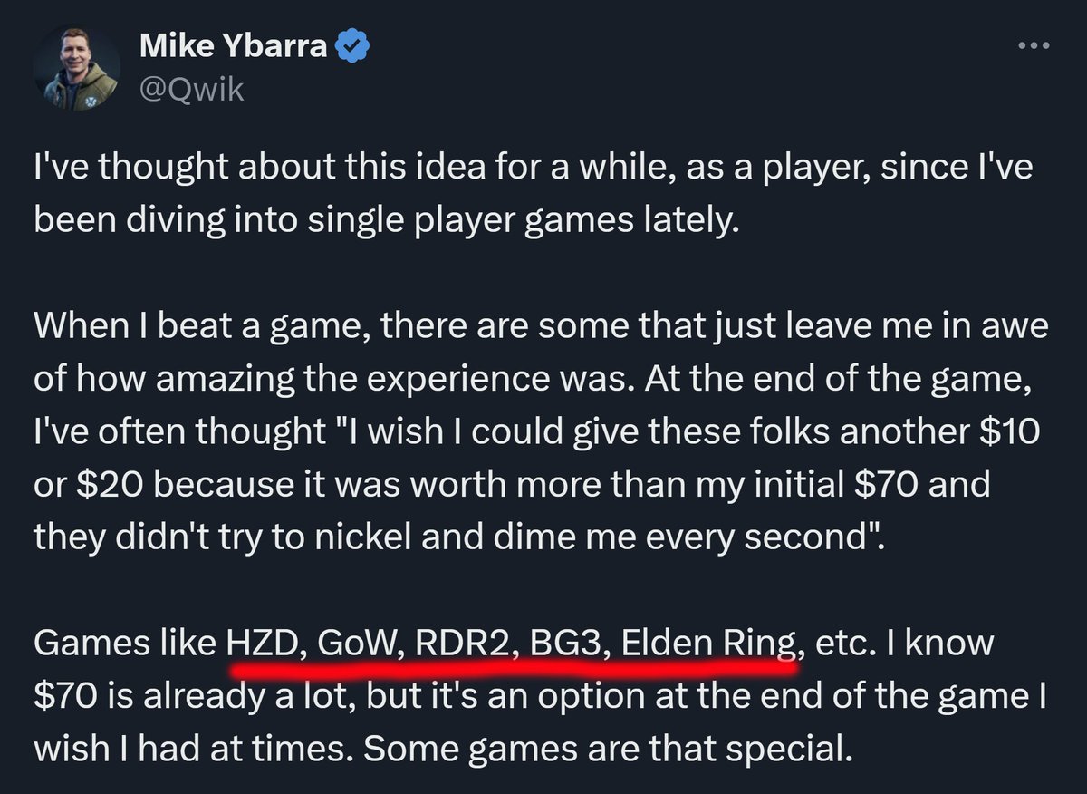 'Some games are that special.' - ex President of Blizzard Entertainment.

He wishes he could tip the developers who worked hard on those masterpieces.

Didnt mention a single Xbox game. 😭