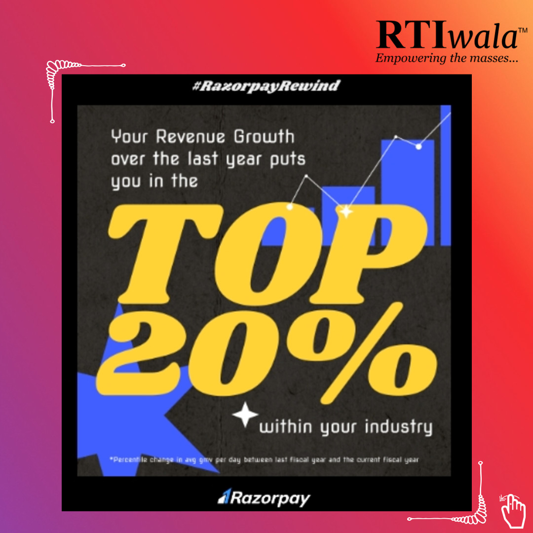 rtiwalaofficial's tweet image. We, the RTIwala Team, are delighted and thrilled to share the following insights. We extend our gratitude to @HarshilMathur &amp;amp; @shashank_kr for developing the exceptional product known as @Razorpay which shared those insights with us. 

#RTIwala #Razorpay #Revenue #Legaltech #Law