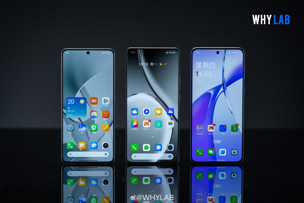 TechHome100's tweet image. Realme GT Neo6 SE, Redmi Turbo 3 and OnePlus Ace 3V design comparison.
GT Neo6 SE has better bezel and chin control.
#realmeGTNeo6SE #RedmiTurbo3 #OnePlusAce3V