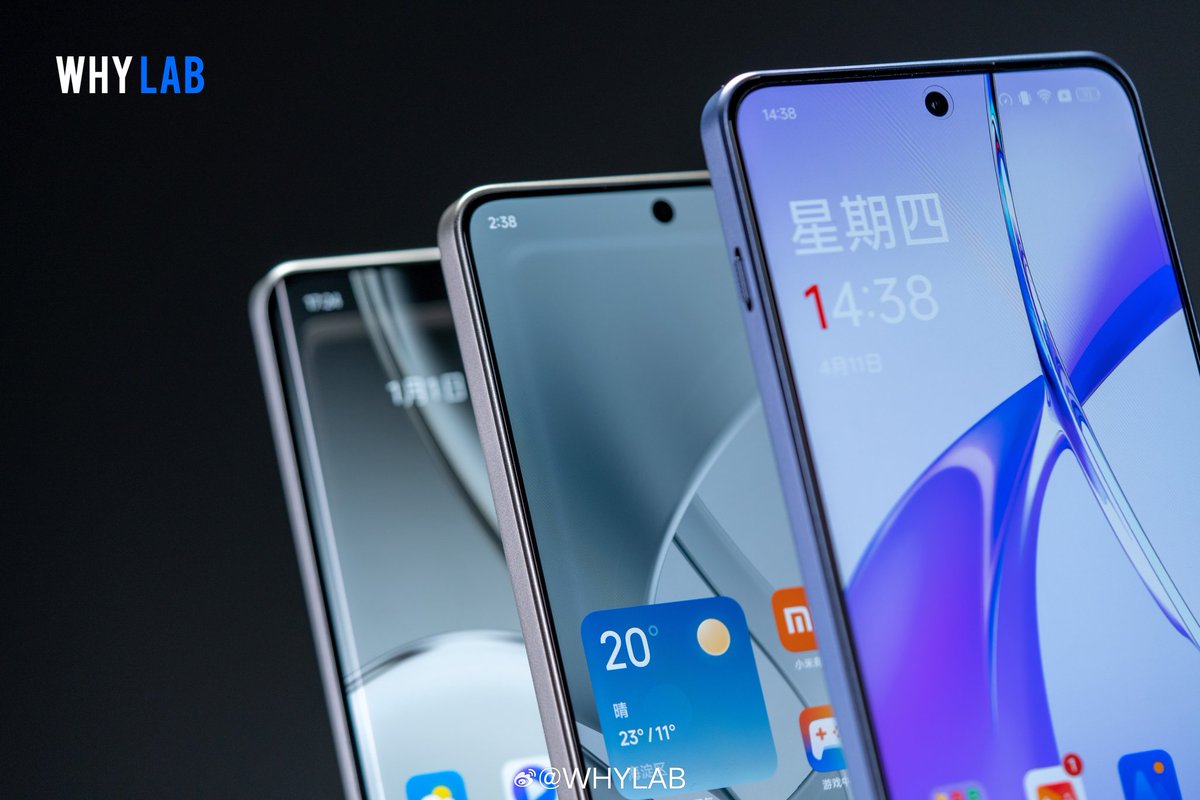 TechHome100's tweet image. Realme GT Neo6 SE, Redmi Turbo 3 and OnePlus Ace 3V design comparison.
GT Neo6 SE has better bezel and chin control.
#realmeGTNeo6SE #RedmiTurbo3 #OnePlusAce3V