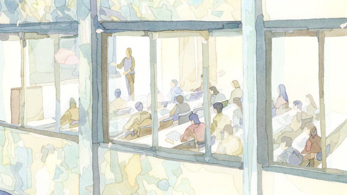 short hair shirt multiple girls sitting multiple boys indoors window  illustration images